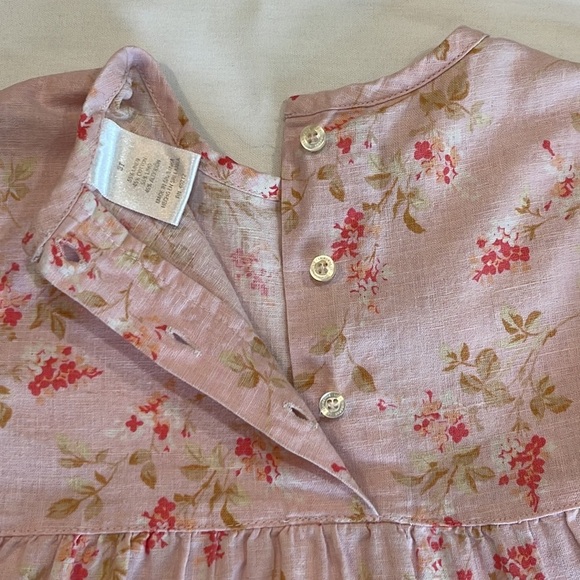 Vintage LIZ CLAIBORNE girls dress • size 3T • pink floral dress - Picture 9 of 14